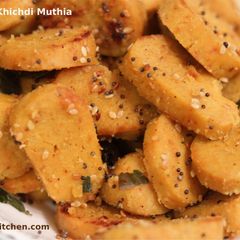 A picture of Leftover Khichdi Muthia / Steamed Dumpling.