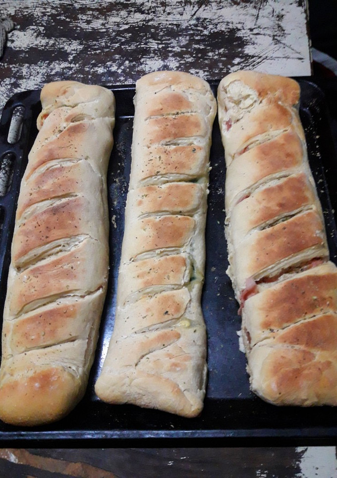 Una foto de Pan casero relleno 👩‍🍳🥖🧀