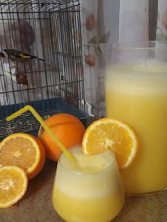 صورة لوصفة عصير البرتقال الطبيعي🍊🍊🍊