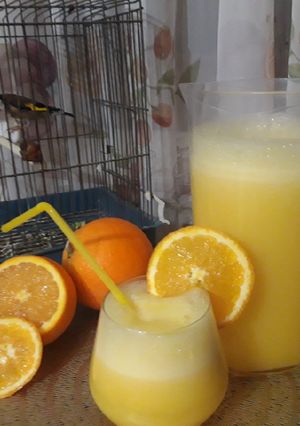 صورة لوصفة عصير البرتقال الطبيعي🍊🍊🍊
