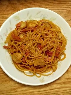 和風醬油義大利麵 的食譜成品照片
