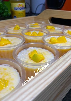 Foto resep Puding susu mangga