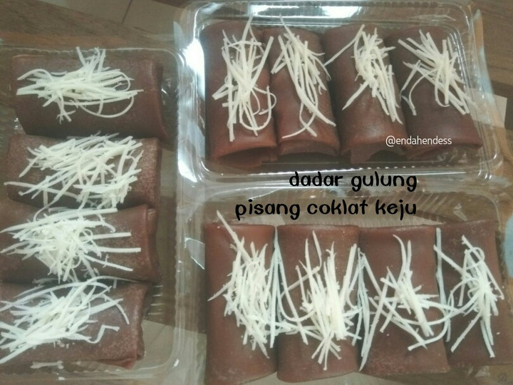 Cara Gampang Menyiapkan Dadar gulung coklat pisang keju 🍌🍫🧀 Ekonomis