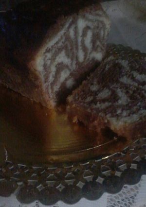 Una foto de Budín marmolado