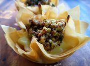 A picture of baklava cheesecake