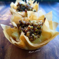 Baklava Cheesecake Tarts A picture of Baklava Cheesecake Tarts.