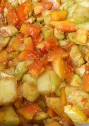 Foto resep Rujak Buah campur