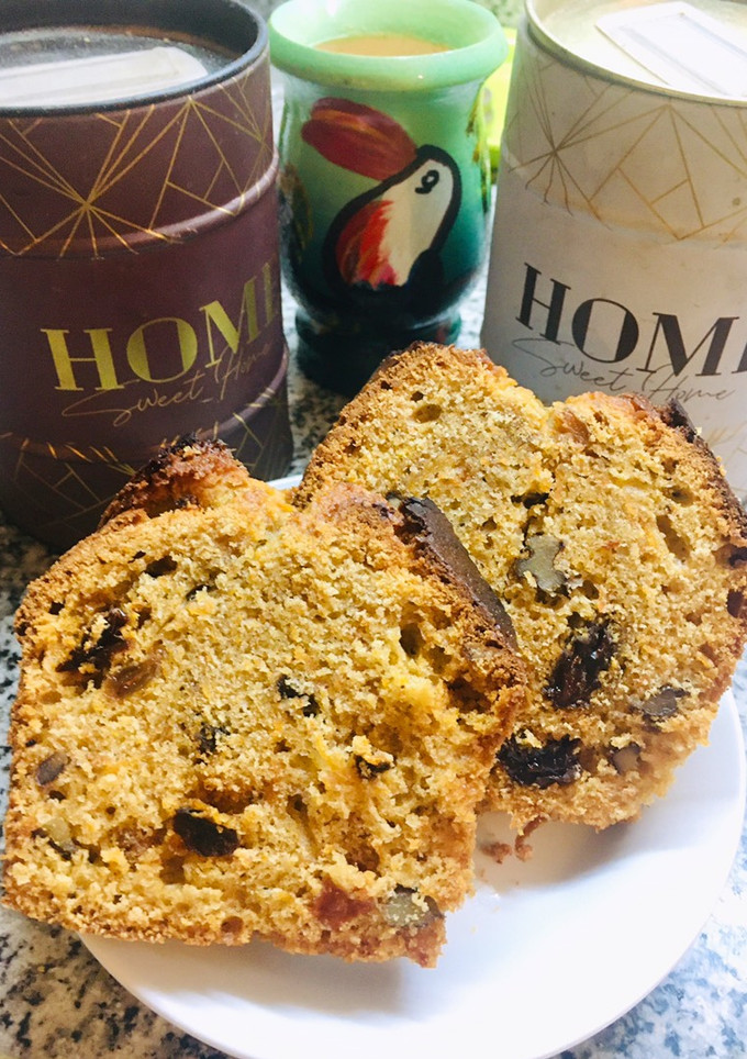 Una foto de BUDÍN🥧DE 🥕ZANAHORIA 🥕 🌰NUECES 🌰 Y 🍇PASAS DE UVA 🍇 🙌🏼😋😋👏 Gracias @Marucook_7232792 ❤️🙏🏼🙌🏼