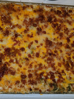 A picture of Keto Chicken Bacon Ranch Casserole.