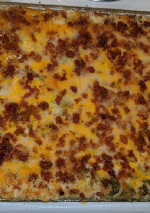 A picture of Keto Chicken Bacon Ranch Casserole.