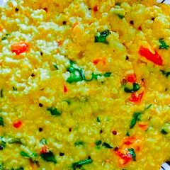 A picture of Vegetable. And Oats Khichdi.