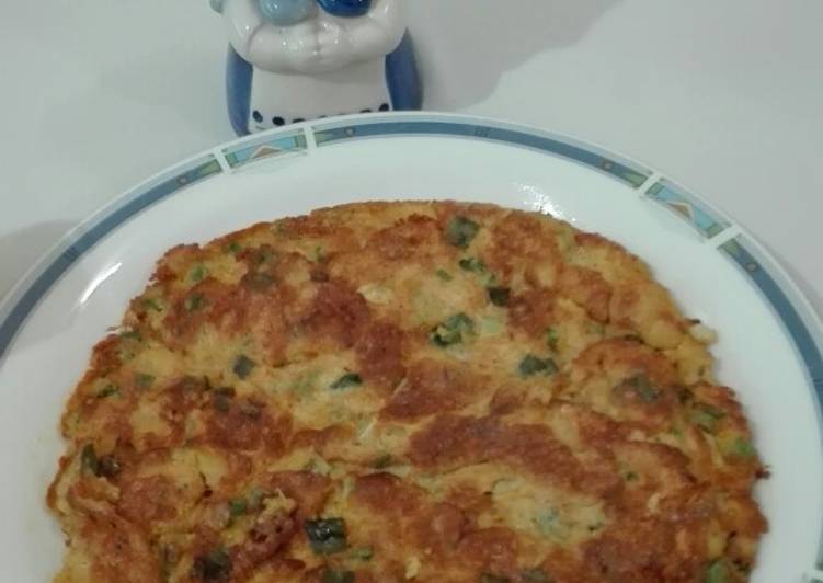 Step-by-Step Guide to Prepare Homemade Chicken Green Oinon Omelette