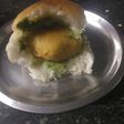 Vadapav with green spicy chutney