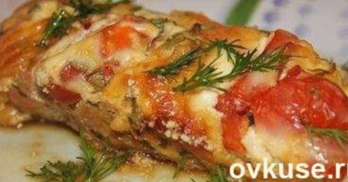Рыба Запеченная С Помидорами Фото