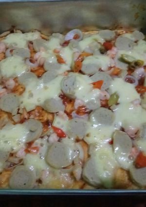 Foto resep Pizza Bakso Ikan+udang
