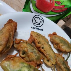 A picture of Chilli pakora 🌶️🌶️.