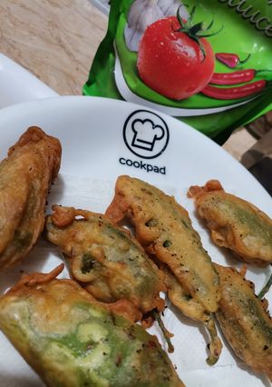 A picture of Chilli pakora 🌶️🌶️.