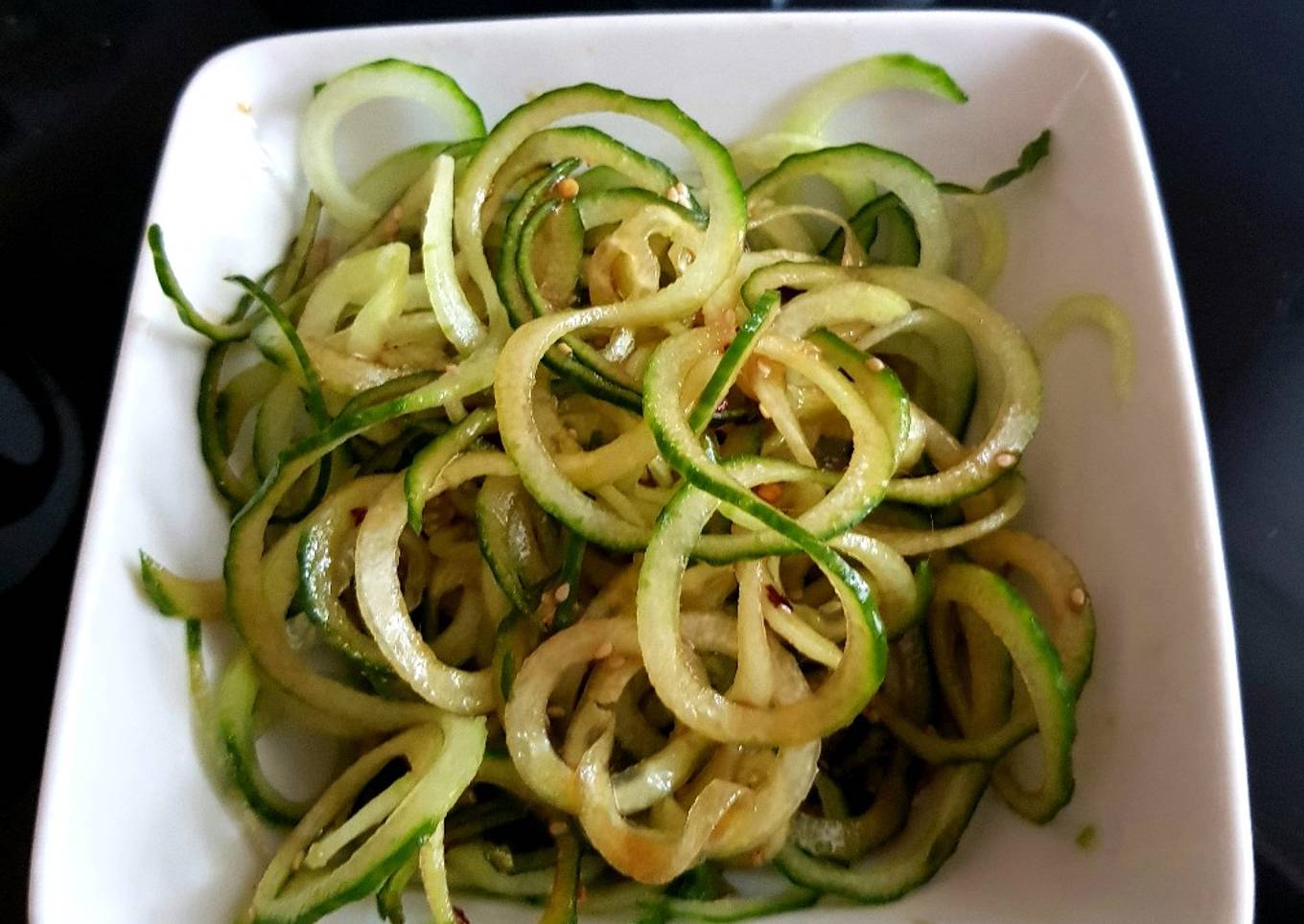 Asian Spicy Cucumber Sesame Salad