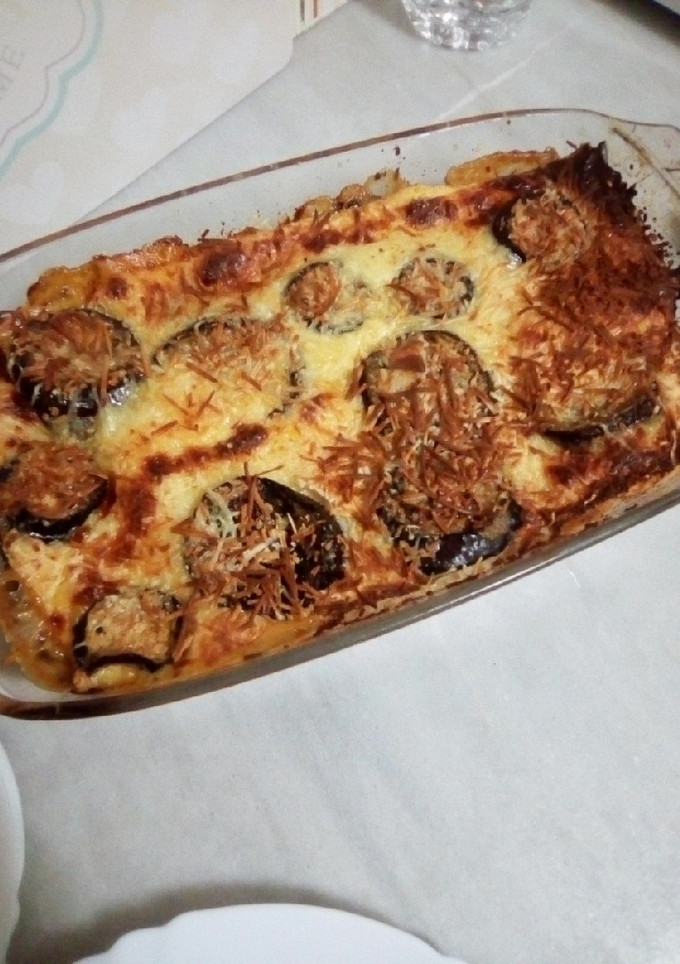 Una foto de Pastel de berenjena con pan bimbo