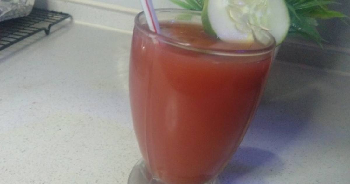 Watermelon cucumber apple combo drink Recipe by Cook_with_mufida Cookpad