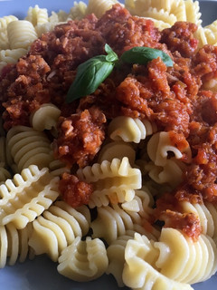 Una foto de Pasta a la boloñesa casera