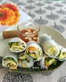Phở Cuốn Trứng Cút Sa Tế Mỡ Hành