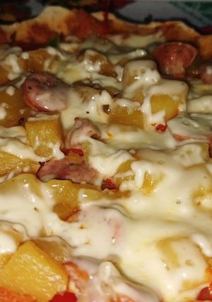 Una foto de Pizza Casera al Sartén