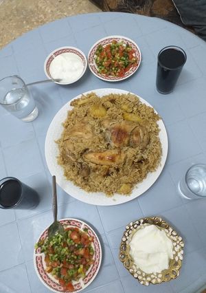 صورة لوصفة المقلوبة الصفراء 🙈😋😋