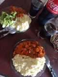 Salchichas con Puré Especial