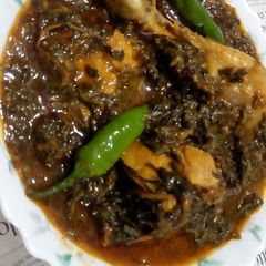 A picture of Palak Chicken.