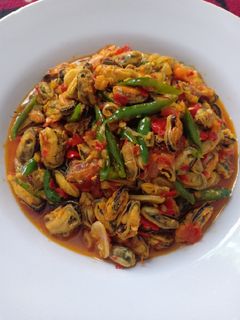 Foto resep Tumis kerang pedas