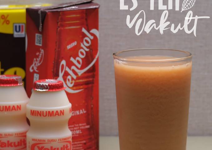 Cara Gampang Membuat Es Teh Yakult, Bikin Ngiler