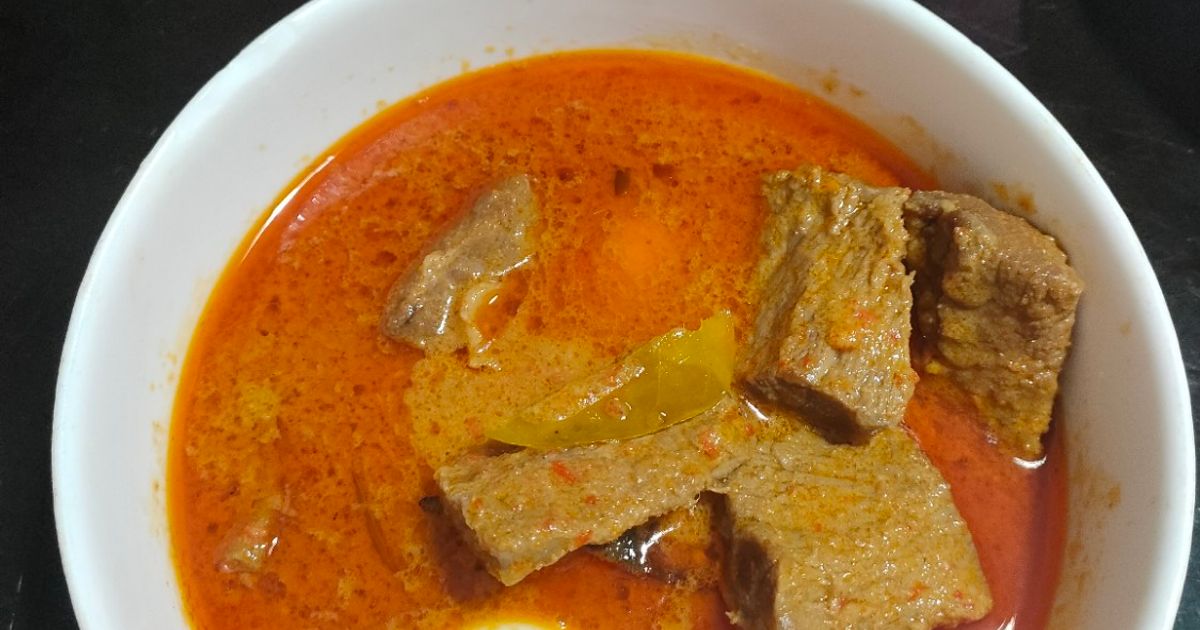 Rendang Daging dan Telur