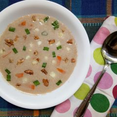 Walnut Paneer Soup A picture of Walnut Paneer Soup.