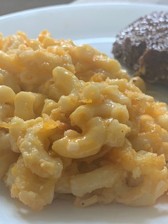 A picture of Macaroni and Cheese.