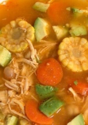 Una foto de Caldo Tlalpeño