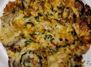 Una foto de Berenjenas con pollo al estilo italo-mediterráneo