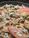 Tumis ndog jungan (telur rajungan+daging)
