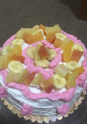 صورة لوصفة كيكة الفواكه 🍰
