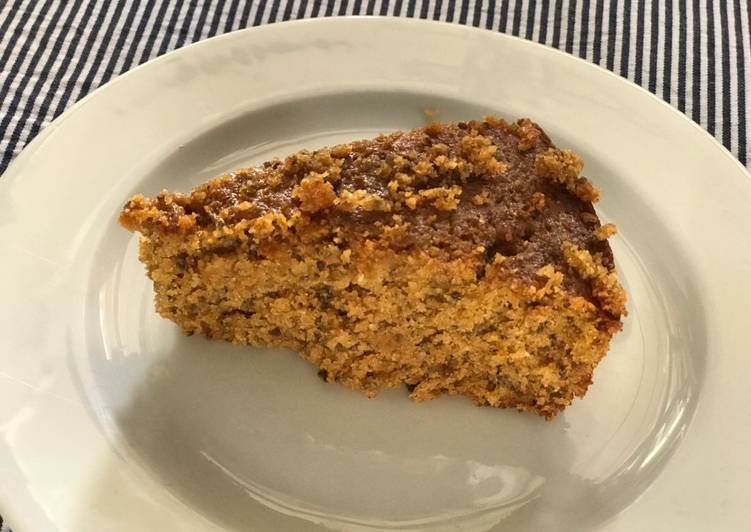 Bizcocho de avena, naranja y semillas de chía