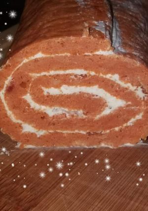 Une photo de Roulé apéritif tomate 🍅 et fromage frais 😋