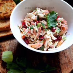 A picture of Light creamy Mexican Coleslaw.