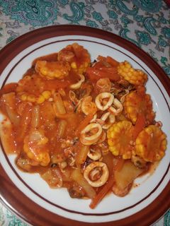 Foto resep Seafood saus asam manis