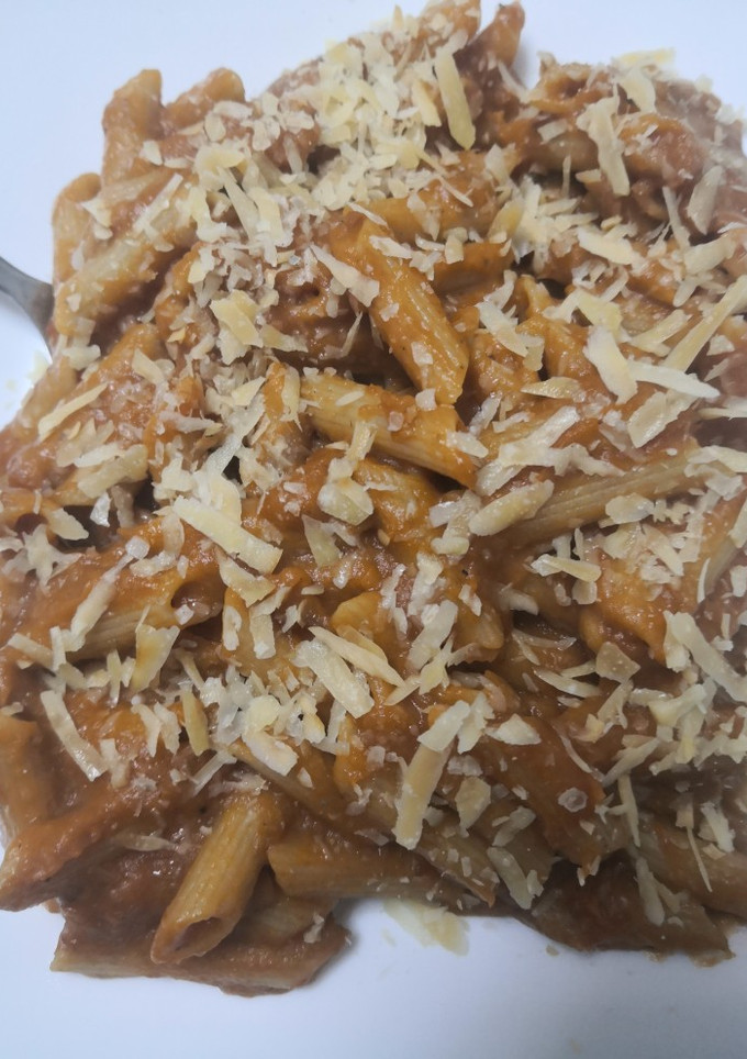 Una foto de Macarrones y champiñones