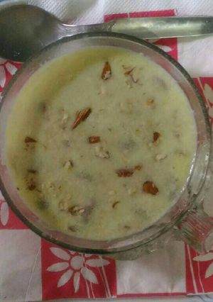 A picture of Semolina(sooji) kheer.