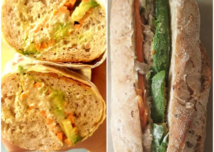 Cara mudah mengolah Simple Tuna Mayo Sandwich, Bisa Manjain Lidah