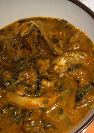 A picture of Draw soup (ogbono).