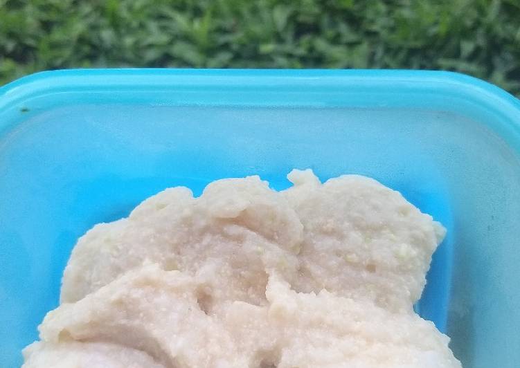 Bubur Nasi Tumis Ayam Zucchini Mpasi 6 bulan