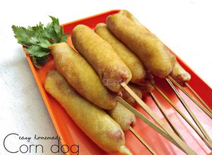 Foto resep Homemade Corn Dog with Homemade Cornmeal