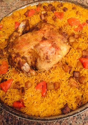 صورة لوصفة جاج محشي مع رز مبهر